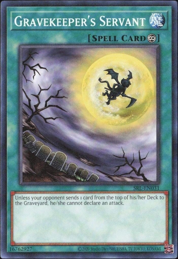 2023 Yu-Gi-Oh Spell Ruler Gravekeeper's Servant #SRL-EN031 trading card