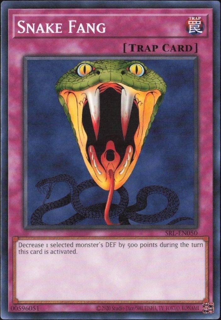 Snake Fang 2023 Yu-Gi-Oh! Spell Ruler #SRL-EN050 Yu-Gi-Oh! Card - Front 2023 Yu-Gi-Oh! Spell Ruler Snake Fang #SRL-EN050 Yu-Gi-Oh! card front
