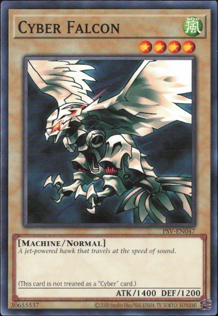 2023 Yu-Gi-Oh Pharaoh's Servant Cyber Falcon #PSV-EN047 trading card