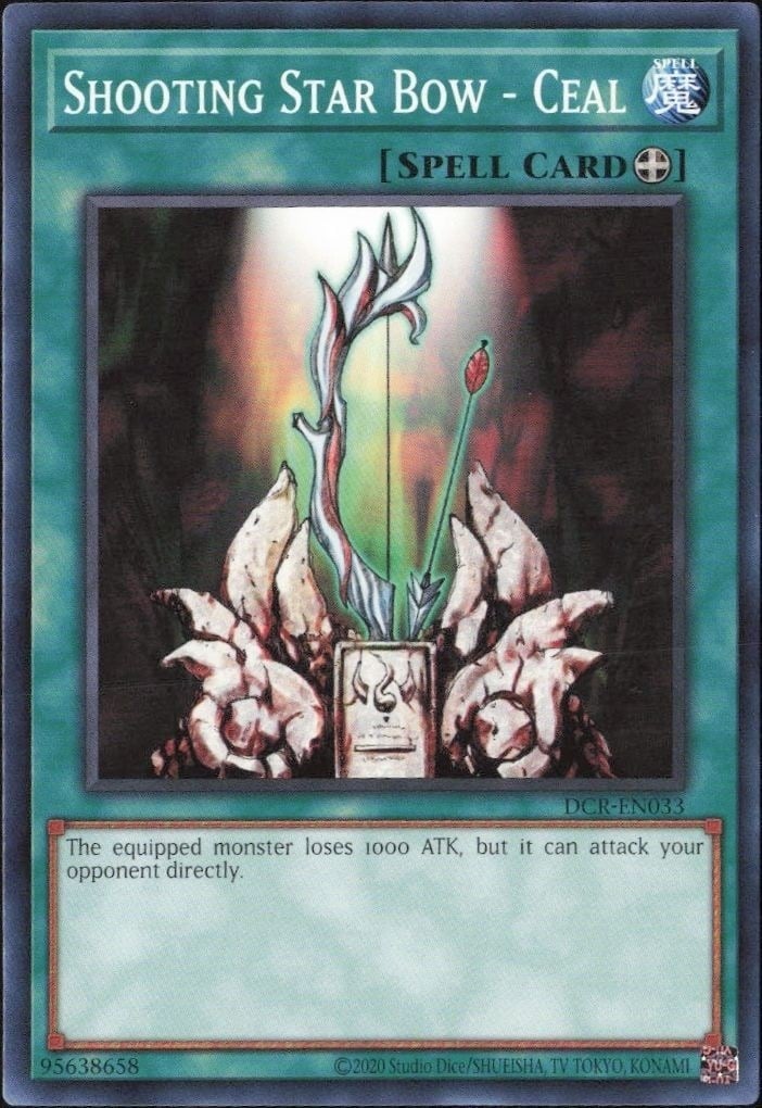 Shooting Star Bow - Ceal 2023 Yu-Gi-Oh! Dark Crisis #DCR-EN033 Yu-Gi-Oh! Card - Front 2023 Yu-Gi-Oh! Dark Crisis Shooting Star Bow - Ceal #DCR-EN033 Yu-Gi-Oh! card front