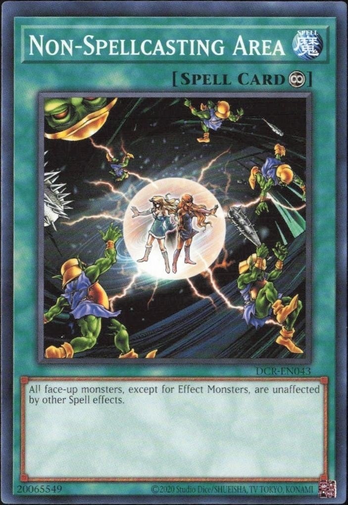 Non-Spellcasting Area 2023 Yu-Gi-Oh! Dark Crisis #DCR-EN043 Yu-Gi-Oh! Card - Front 2023 Yu-Gi-Oh! Dark Crisis Non-Spellcasting Area #DCR-EN043 Yu-Gi-Oh! card front