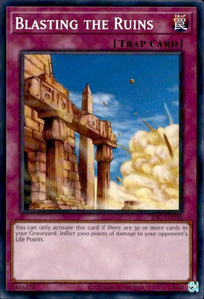Blasting The Ruins 2023 Yu-Gi-Oh! Invasion of Chaos #IOC-EN048 Yu-Gi-Oh! Card - Front 2023 Yu-Gi-Oh! Invasion of Chaos Blasting The Ruins #IOC-EN048 Yu-Gi-Oh! card front