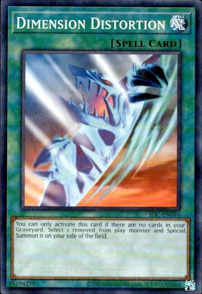 Dimension Distortion 2023 Yu-Gi-Oh! Invasion of Chaos #IOC-EN044 Yu-Gi-Oh! Card - Front 2023 Yu-Gi-Oh! Invasion of Chaos Dimension Distortion #IOC-EN044 Yu-Gi-Oh! card front