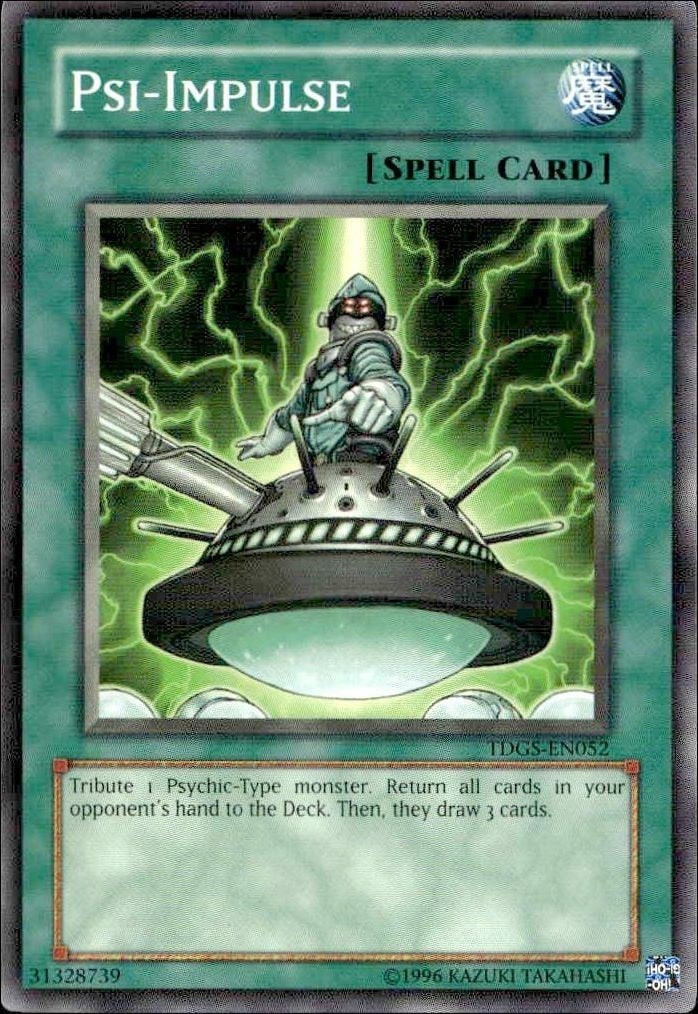 Psi-Impulse 2008 Yu-Gi-Oh! the Duelist Genesis #TDGS-EN052 Yu-Gi-Oh! Card - Front 2008 Yu-Gi-Oh! the Duelist Genesis Psi-Impulse #TDGS-EN052 Yu-Gi-Oh! card front