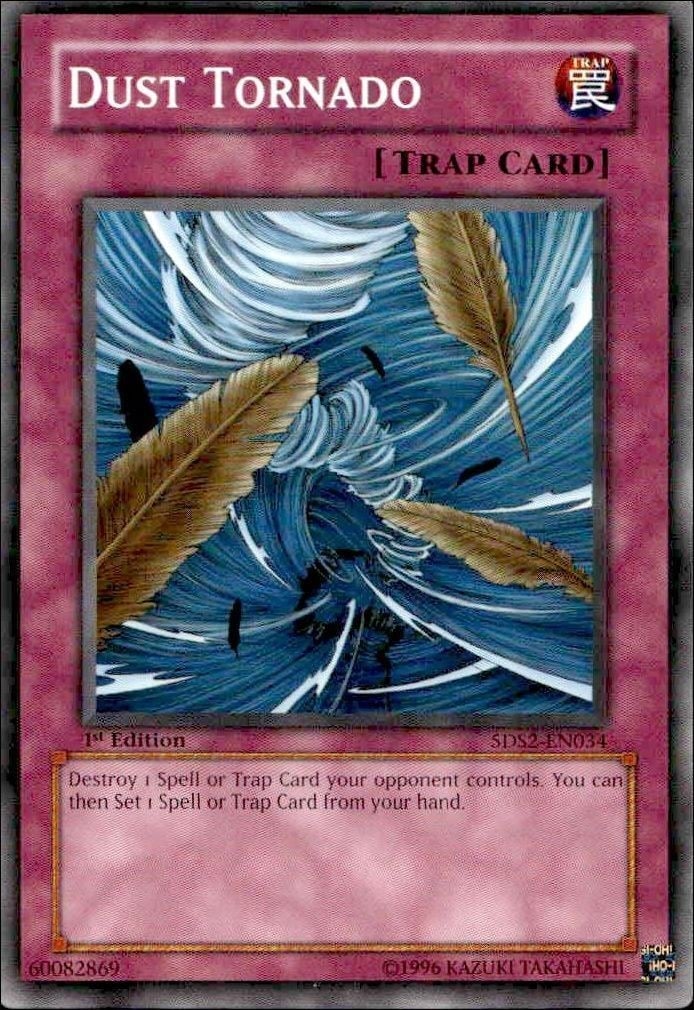 Dust Tornado 2005 Yu-Gi-Oh! Structure Deck: Fury From the Deep #SD4-EN026 Yu-Gi-Oh! Card - Front 2005 Yu-Gi-Oh! Structure Deck: Fury From the Deep Dust Tornado #SD4-EN026 Yu-Gi-Oh! card front
