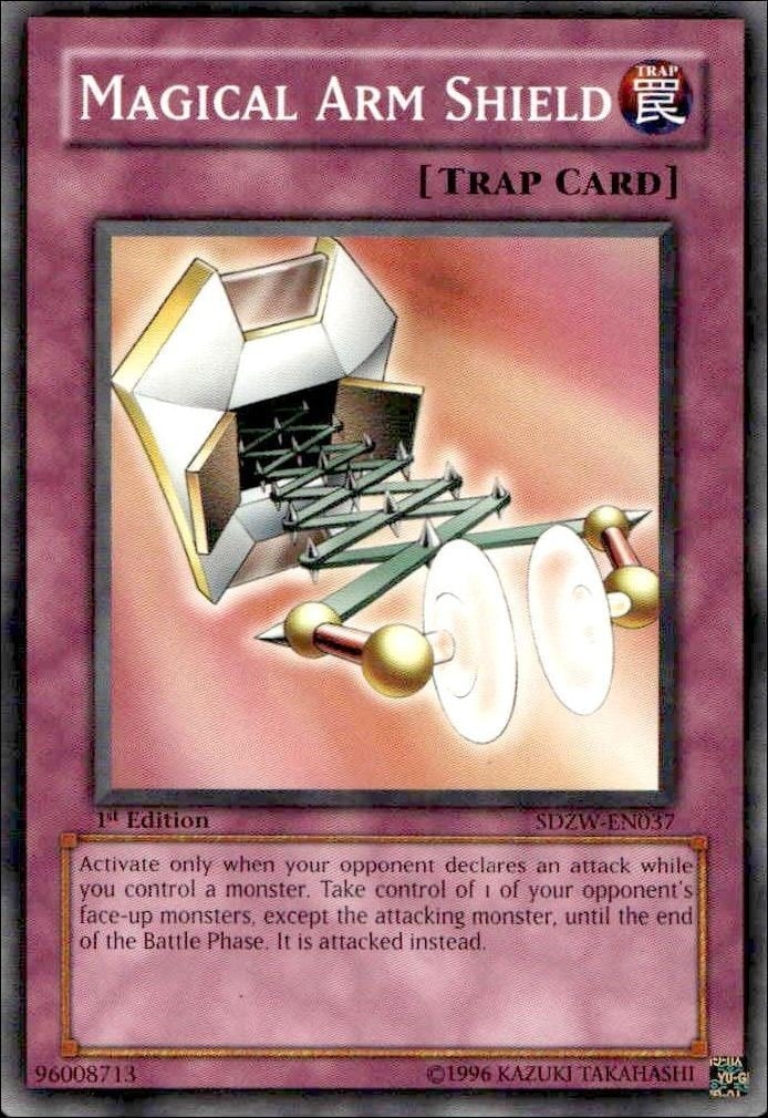 Magical Arm Shield 2008 Yu-Gi-Oh! Structure Deck: Zombie World #SDZW-EN037 Yu-Gi-Oh! Card - Front 2008 Yu-Gi-Oh! Structure Deck: Zombie World Magical Arm Shield #SDZW-EN037 Yu-Gi-Oh! card front