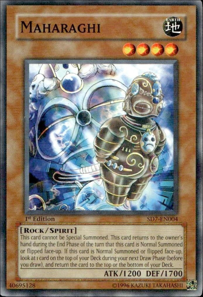 Maharaghi 2005 Yu-Gi-Oh! Structure Deck: Invincible Fortress #SD7-EN004 Yu-Gi-Oh! Card - Front 2005 Yu-Gi-Oh! Structure Deck: Invincible Fortress Maharaghi #SD7-EN004 Yu-Gi-Oh! card front
