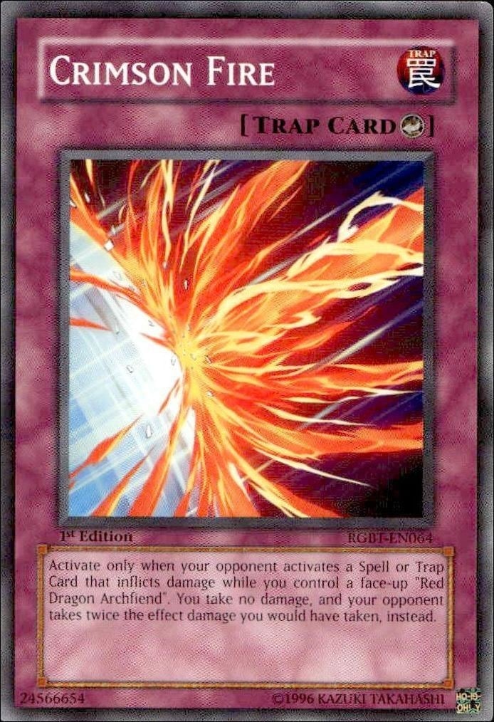 2009 Yu-Gi-Oh Raging Battle Crimson Fire #RGBT-EN064 trading card