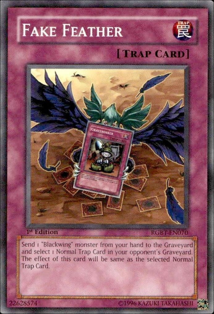 2009 Yu-Gi-Oh Raging Battle Fake Feather #RGBT-EN070 trading card