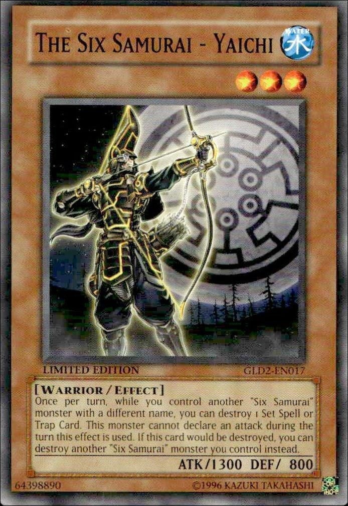2009 Yu-Gi-Oh Gold Series 2009 The Six Samurai #GLD2-EN017 trading card
