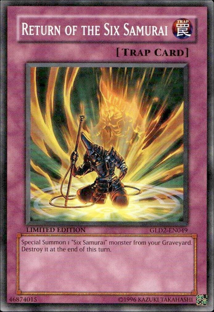 2009 Yu-Gi-Oh Gold Series 2009 Return of the Six Samurai #GLD2-EN049 trading card