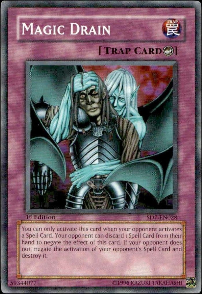 2006 Yu-Gi-Oh Duelist League Promo Magic Drain #DL13-EN020 trading card