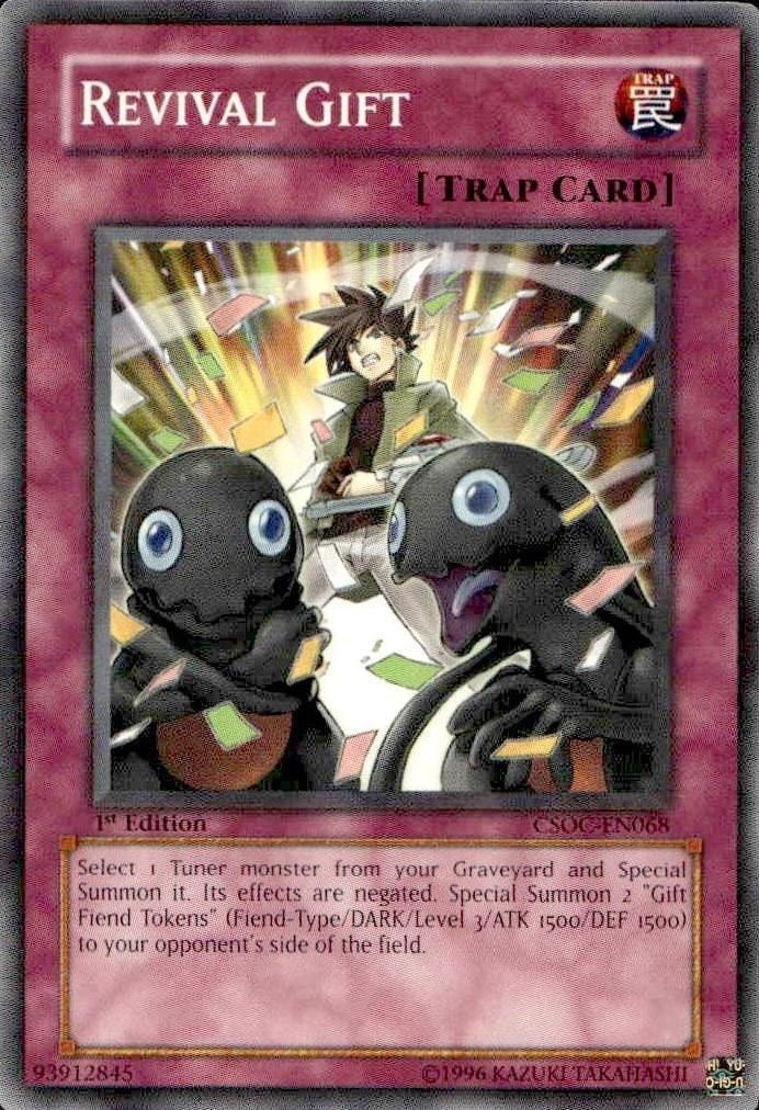 Revival Gift 2008 Yu-Gi-Oh! Crossroads of Chaos #CSOC-EN068 Yu-Gi-Oh! Card - Front 2008 Yu-Gi-Oh! Crossroads of Chaos Revival Gift #CSOC-EN068 Yu-Gi-Oh! card front