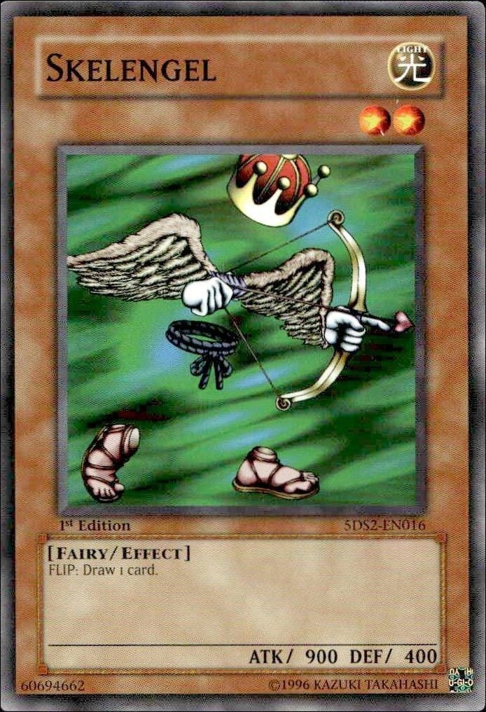 Skelengel 2009 Yu-Gi-Oh! 5d's Starter Deck 2009 #5DS2-EN016 Yu-Gi-Oh! Card - Front 2009 Yu-Gi-Oh! 5d's Starter Deck 2009 Skelengel #5DS2-EN016 Yu-Gi-Oh! card front