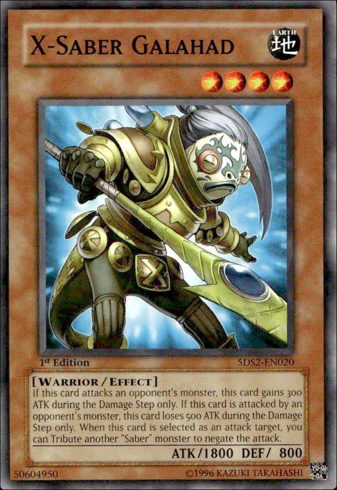 X-Saber Galahad 2009 Yu-Gi-Oh! 5d's Starter Deck 2009 #5DS2-EN020 Yu-Gi-Oh! Card - Front 2009 Yu-Gi-Oh! 5d's Starter Deck 2009 X-Saber Galahad #5DS2-EN020 Yu-Gi-Oh! card front