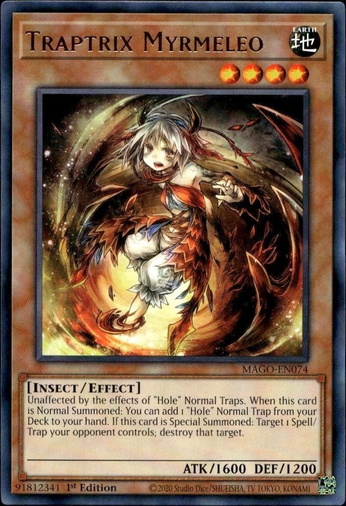 2020 Yu-Gi-Oh Maximum Gold Traptrix Myrmeleo #MAGO-EN074 trading card