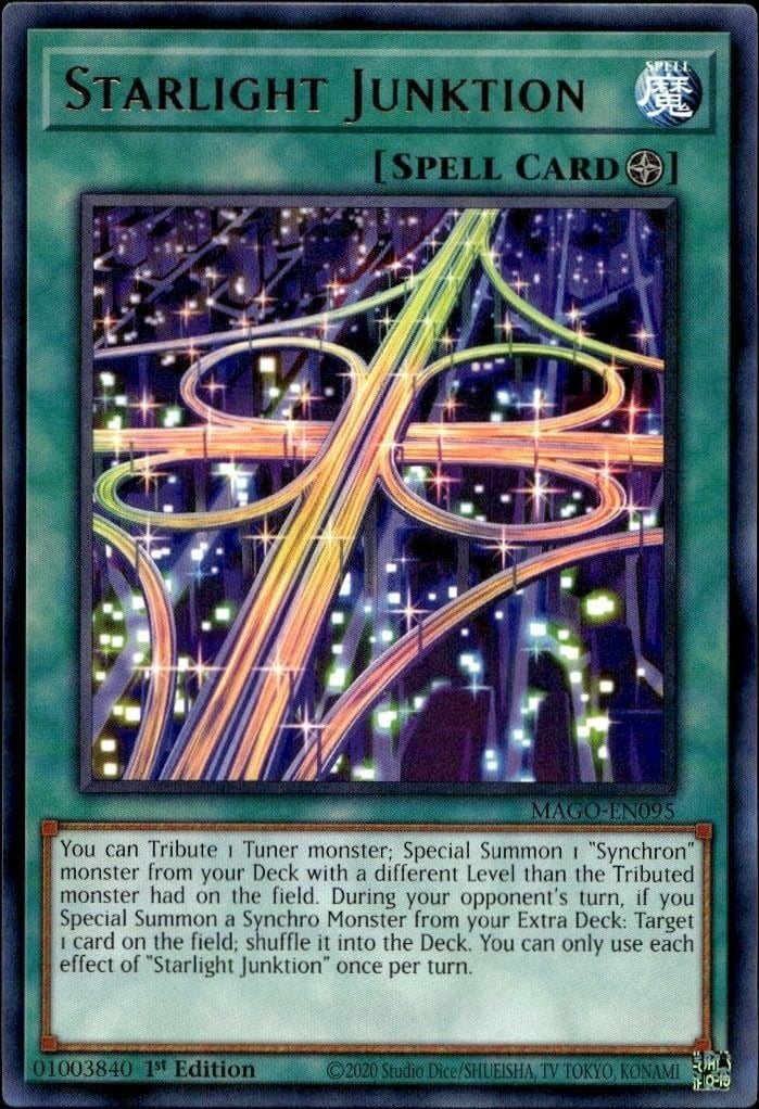 2020 Yu-Gi-Oh Maximum Gold Starlight Iunktion #MAGO-EN095 trading card