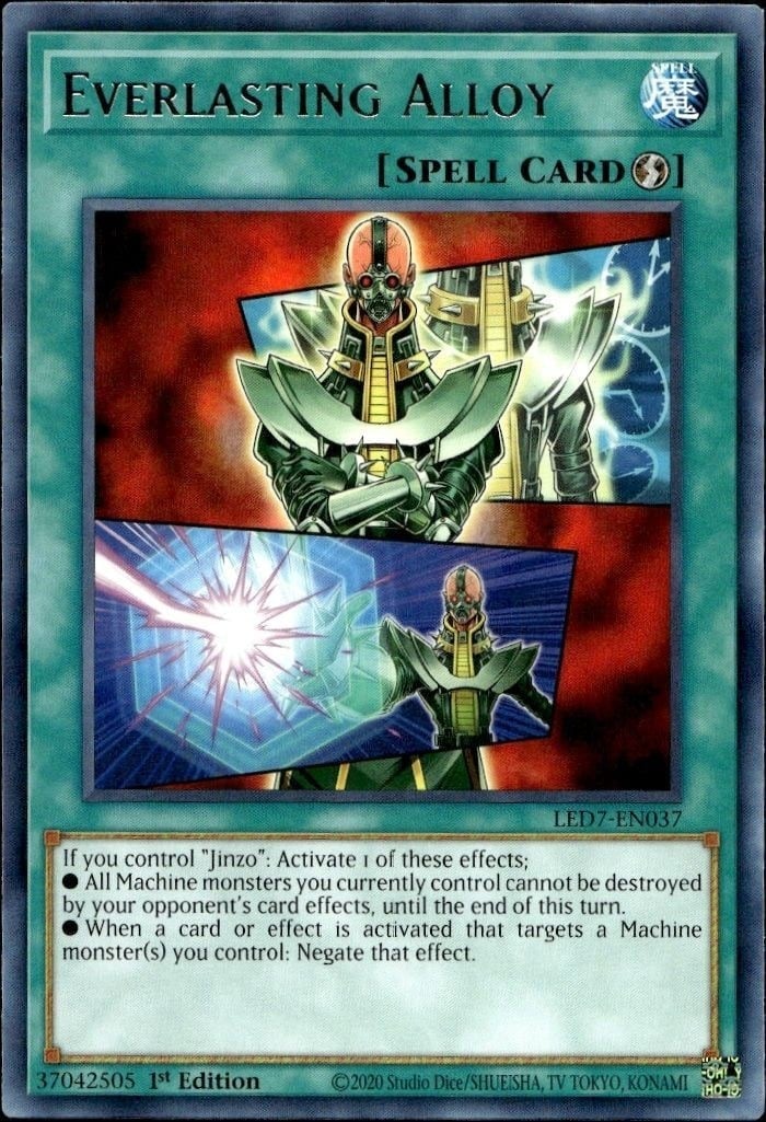 Everlasting Alloy 2020 Yu-Gi-Oh! Legendary Duelists: Rage of Ra #LED7-EN037 Yu-Gi-Oh! Card - Front 2020 Yu-Gi-Oh! Legendary Duelists: Rage of Ra Everlasting Alloy #LED7-EN037 Yu-Gi-Oh! card front