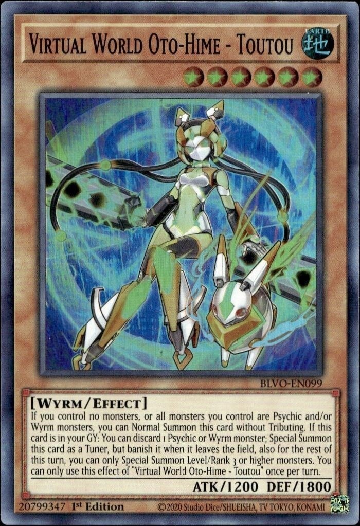Virtual World Oto-Hime - 2020 Yu-Gi-Oh! Blazing Vortex #BLVO-EN099 Yu-Gi-Oh! Card - Front 2020 Yu-Gi-Oh! Blazing Vortex Virtual World Oto-Hime - #BLVO-EN099 Yu-Gi-Oh! card front