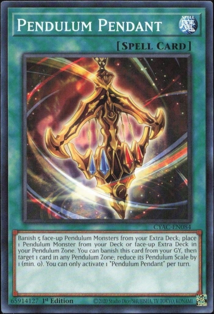 2020 Yu-Gi-Oh Cyberstorm Access Pendulum Pendant #CYAC-EN084 trading card