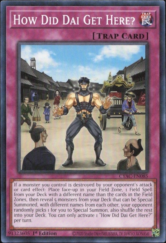 2020 Yu-Gi-Oh Cyberstorm Access How Did Dai Get Here? #CYAC-EN085 trading card