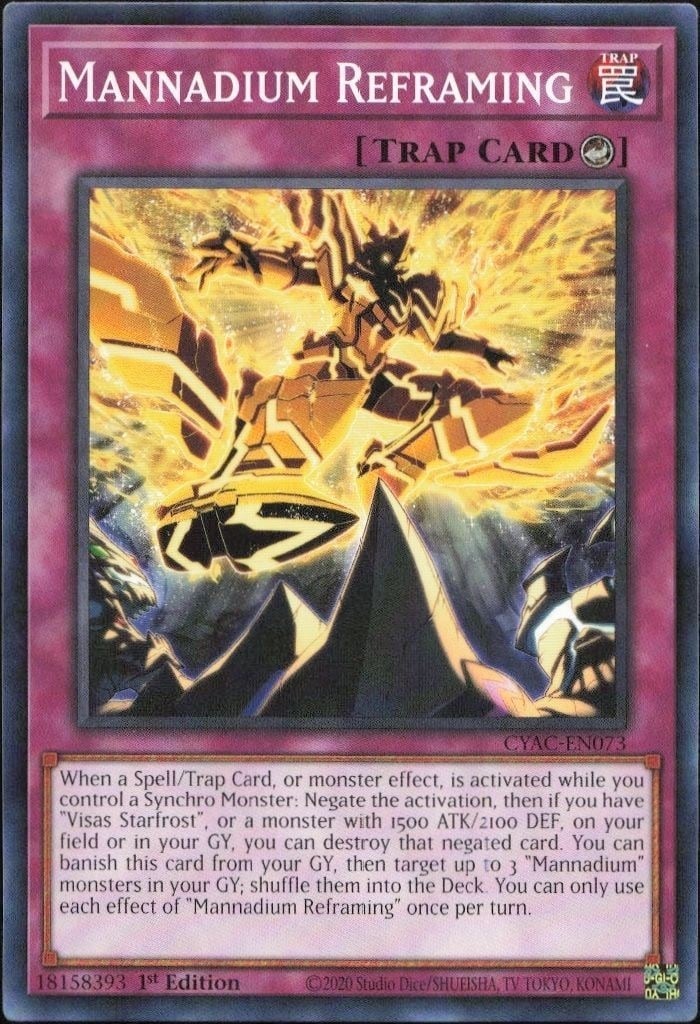 Mannadium Imaginings 2020 Yu-Gi-Oh! Cyberstorm Access #CYAC-EN056 Yu-Gi-Oh! Card - Front 2020 Yu-Gi-Oh! Cyberstorm Access Mannadium Imaginings #CYAC-EN056 Yu-Gi-Oh! card front