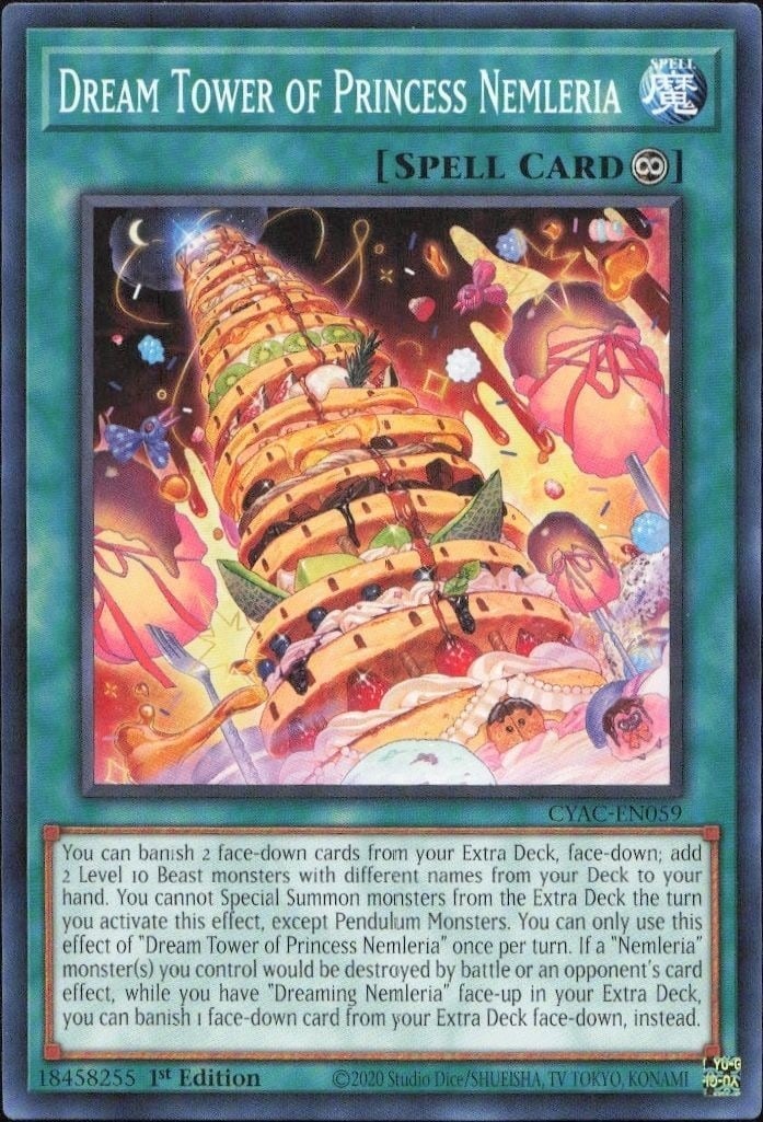 Dream Tower Of Princess Nemleeria 2020 Yu-Gi-Oh! Cyberstorm Access #CYAC-EN059 Yu-Gi-Oh! Card - Front 2020 Yu-Gi-Oh! Cyberstorm Access Dream Tower Of Princess Nemleeria #CYAC-EN059 Yu-Gi-Oh! card front