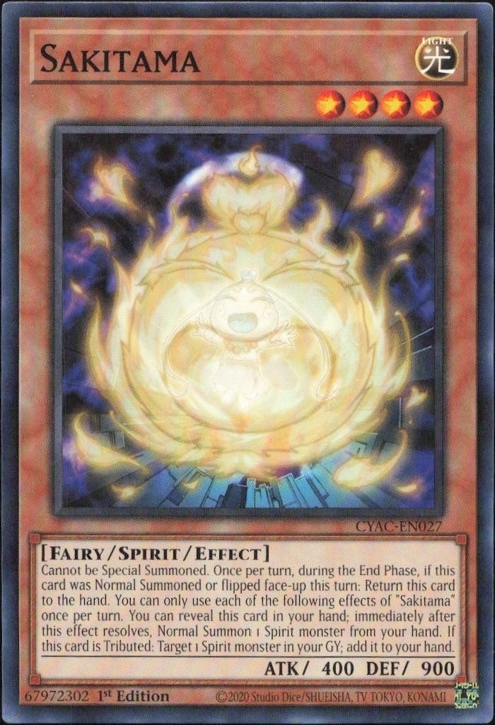 2020 Yu-Gi-Oh Cyberstorm Access Sakitama #CYAC-EN027 trading card