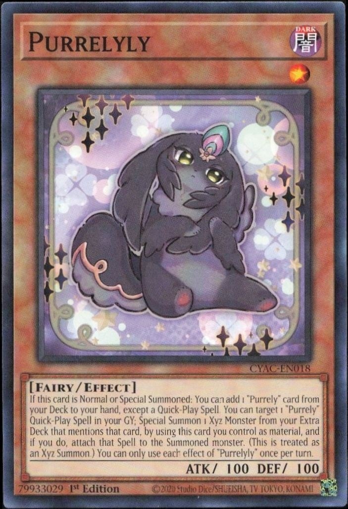 2020 Yu-Gi-Oh Cyberstorm Access Purrelyly #CYAC-EN018 trading card