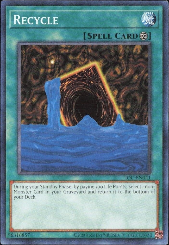 2023 Yu-Gi-Oh Invasion of Chaos Recycle #IOC-EN041 trading card