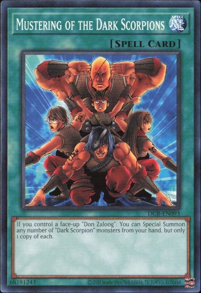 Master Of The Dark Scorpion 2023 Yu-Gi-Oh! Dark Crisis #DCR-EN093 Yu-Gi-Oh! Card - Front 2023 Yu-Gi-Oh! Dark Crisis Master Of The Dark Scorpion #DCR-EN093 Yu-Gi-Oh! card front