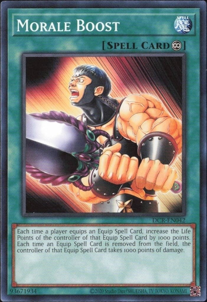 2023 Yu-Gi-Oh Dark Crisis Morale Boost #DCR-EN042 trading card