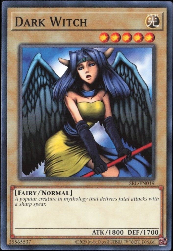 2023 Yu-Gi-Oh Spell Ruler Dark Witch #SRL-EN019 trading card