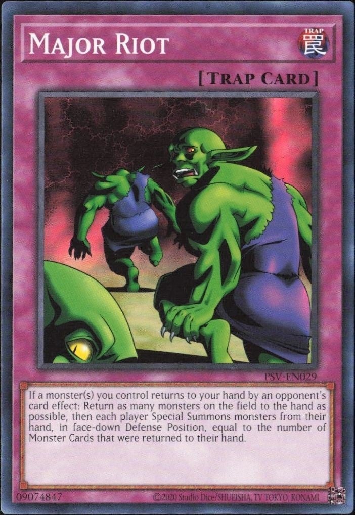 Major Riot 2023 Yu-Gi-Oh! Pharaoh's Servant #PSV-EN029 Yu-Gi-Oh! Card - Front 2023 Yu-Gi-Oh! Pharaoh's Servant Major Riot #PSV-EN029 Yu-Gi-Oh! card front