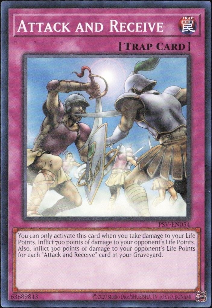 2023 Yu-Gi-Oh Pharaoh's Servant Atack And Receive #PSV-EN054 trading card