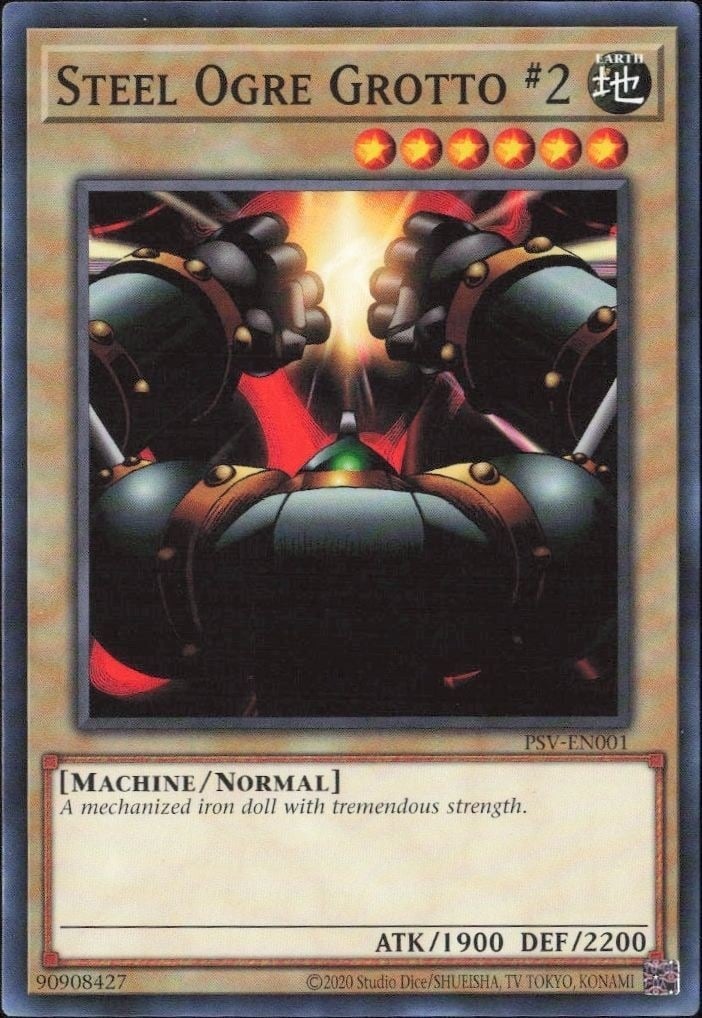 2023 Yu-Gi-Oh Pharaoh's Servant Steel Ogre Grotto #PSV-EN001 trading card