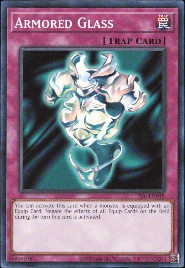 Armored Glass 2023 Yu-Gi-Oh! Pharaoh's Servant #PSV-EN019 Yu-Gi-Oh! Card - Front 2023 Yu-Gi-Oh! Pharaoh's Servant Armored Glass #PSV-EN019 Yu-Gi-Oh! card front