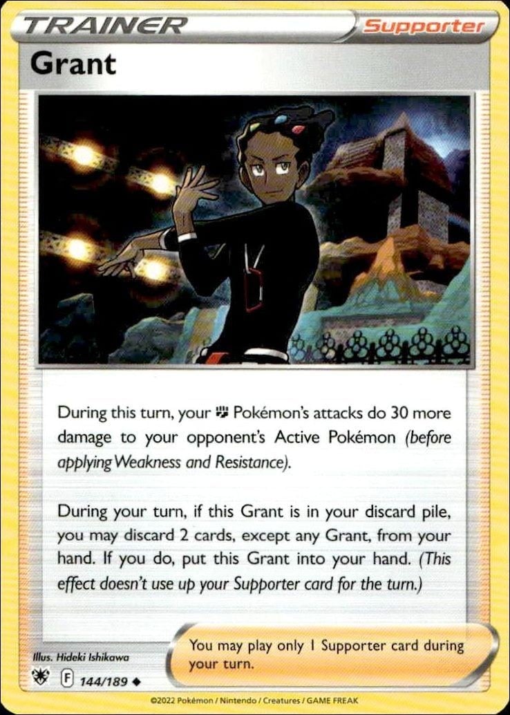 2022 Pokémon Astral Radiance Grant #144/189 trading card