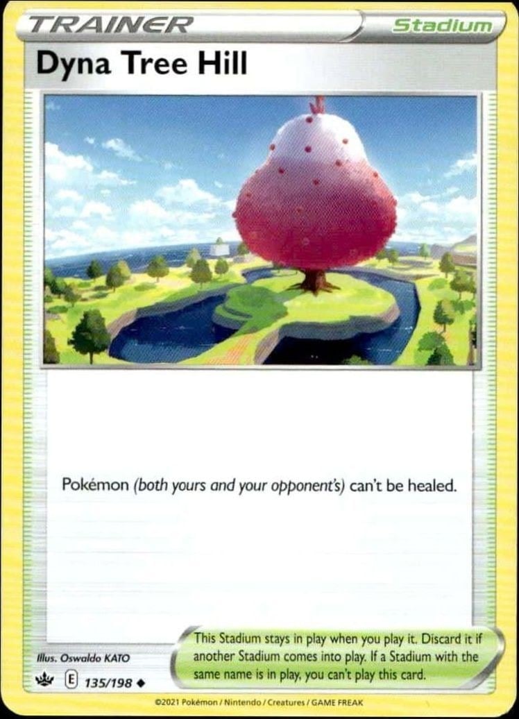 Dyna Tree Hill 2021 Pokémon Chilling Reign #135/198 Pokémon Card - Front 2021 Pokémon Chilling Reign Dyna Tree Hill #135/198 Pokémon card front