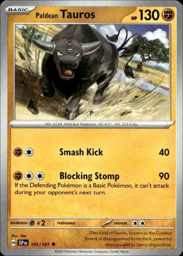 Paldean Tauros - Front