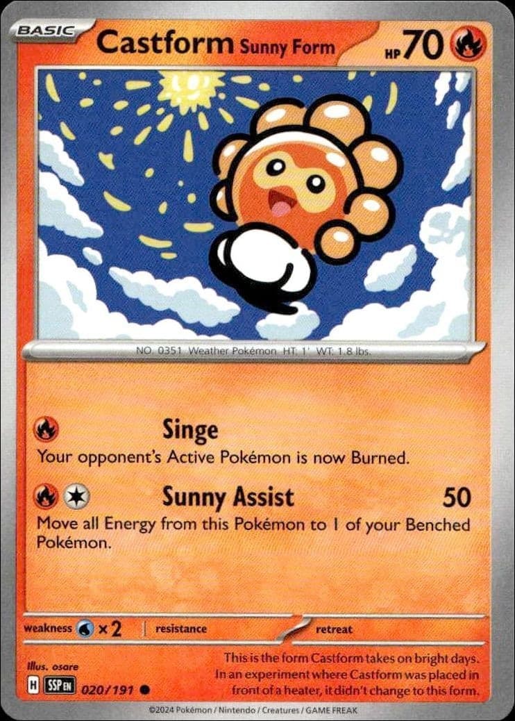 Castform Sunny Form - Front