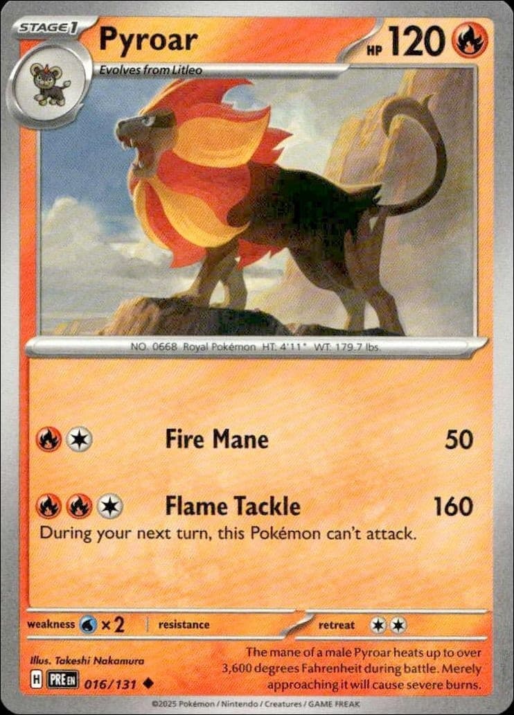 Pyroar - Front