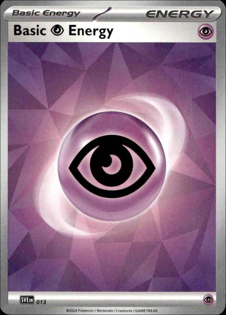 2025 Pokémon Prismatic Evolutions Basic Psychic Energy #013/131 trading card