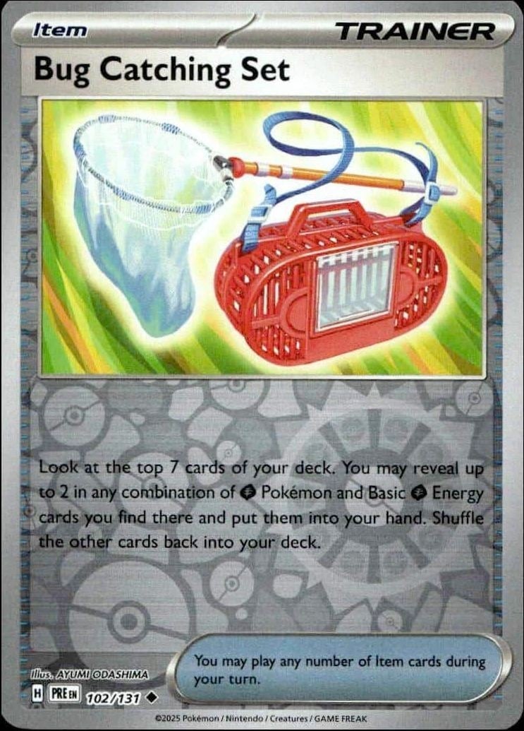 2025 Pokémon Prismatic Evolutions Bug Catching Set #102/131 trading card