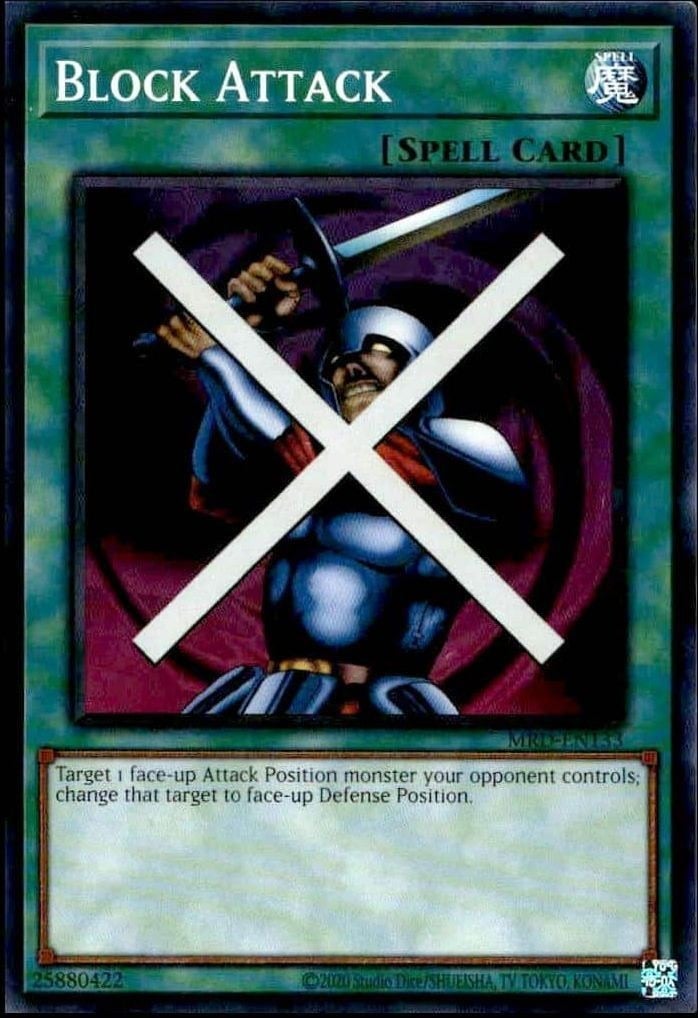 2023 Yu-Gi-Oh Metal Raiders Block Attack #MRD-EN133 trading card