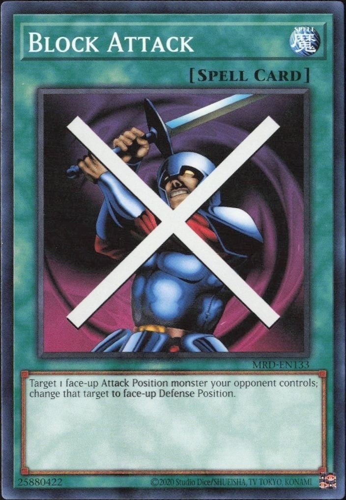 2023 Yu-Gi-Oh Metal Raiders Block Attcak #MRD-EN133 trading card