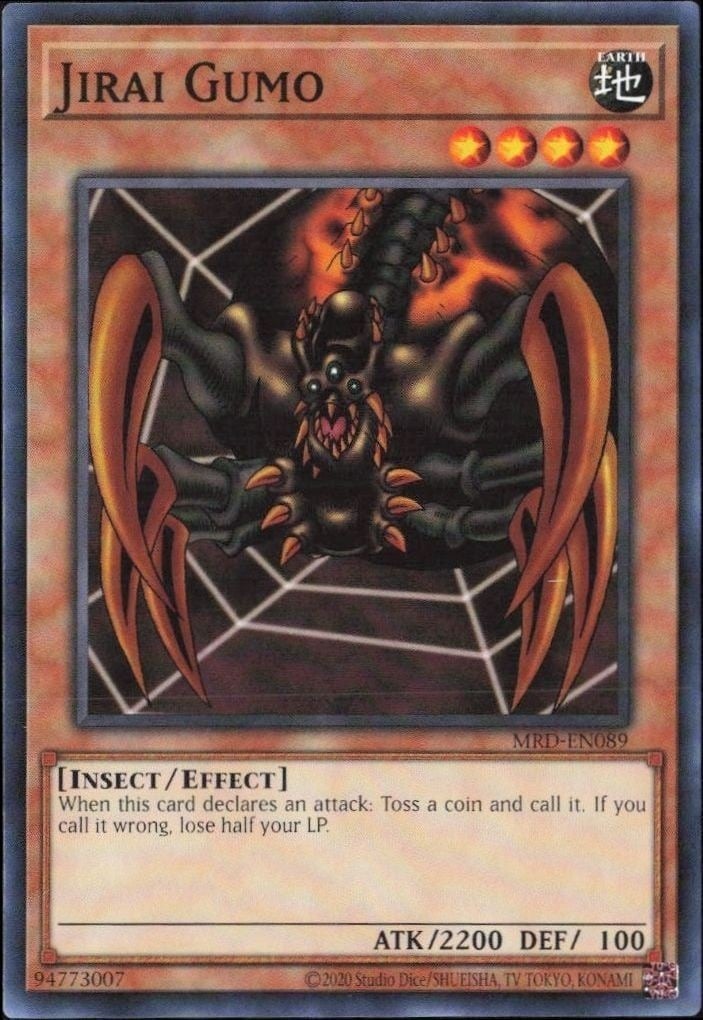 2023 Yu-Gi-Oh Metal Raiders Jirai Gumo #MRD-EN089 trading card