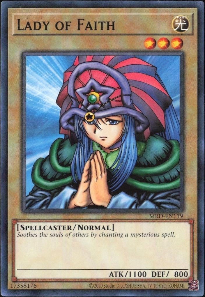 2023 Yu-Gi-Oh Metal Raiders Lady of Faith #MRD-EN119 trading card