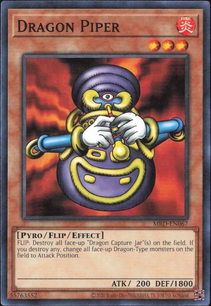 2023 Yu-Gi-Oh Metal Raiders Dragon Piper #MRD-EN067 trading card