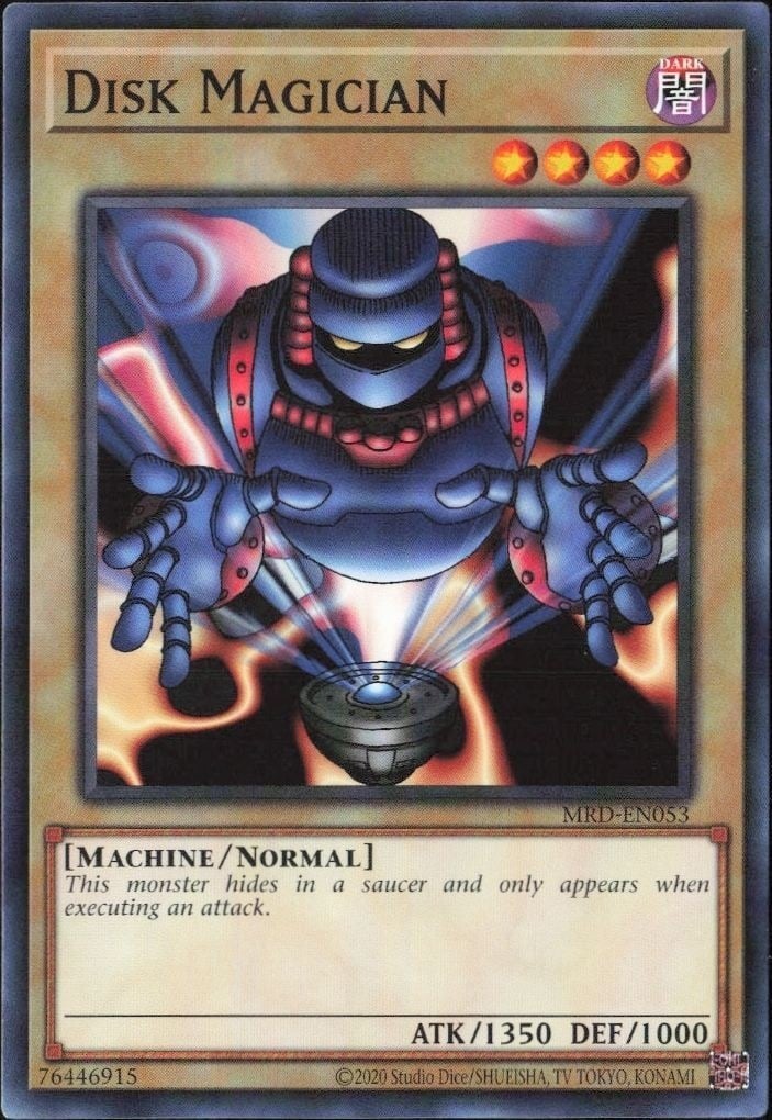 2023 Yu-Gi-Oh Metal Raiders Disk Magician #MRD-EN053 trading card